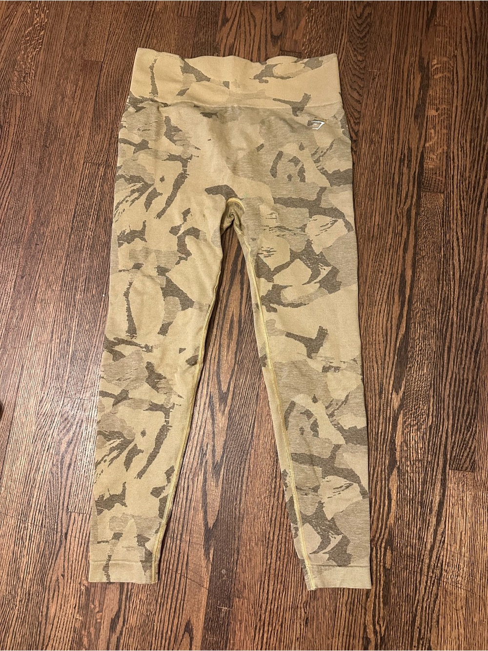 Gymshark Yellow Butt Cinch Leggings Camo
